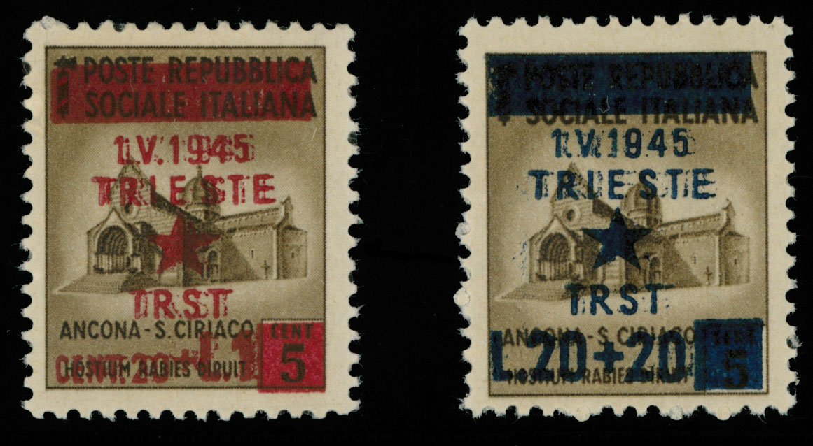 Lot 1345 - Yugoslavia trieste -  Raritan Stamps Inc. Auction #96 Worldwide Air Post Stamps and Postal History, Philatelic Rarities of the World