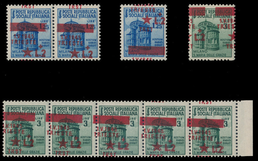 Lot 1346 - Yugoslavia trieste -  Raritan Stamps Inc. Auction #96 Worldwide Air Post Stamps and Postal History, Philatelic Rarities of the World