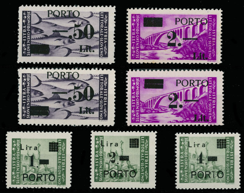 Lot 1347 - Yugoslavia Occupation issues of the World War II -  Istria and the Slovene Coast Istria and the Slovene Coast -  Raritan Stamps Inc. Auction #96 Worldwide Air Post Stamps and Postal History, Philatelic Rarities of the World