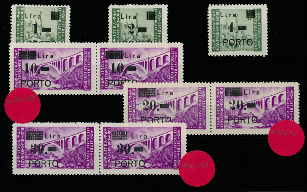 Lot 1349 - Yugoslavia Occupation issues of the World War II -  Istria and the Slovene Coast Istria and the Slovene Coast -  Raritan Stamps Inc. Auction #96 Worldwide Air Post Stamps and Postal History, Philatelic Rarities of the World
