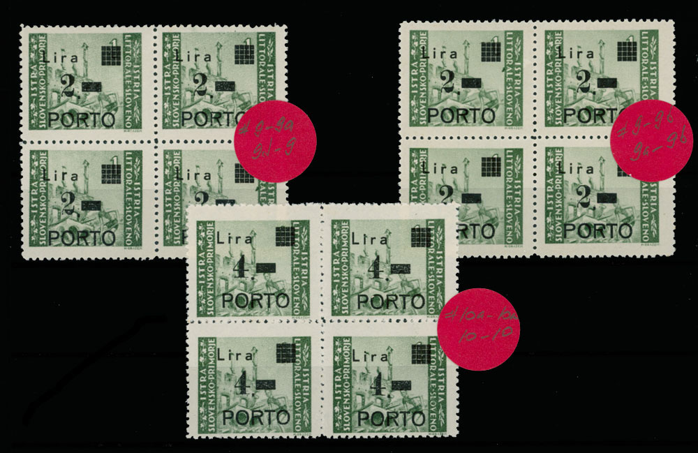 Lot 1350 - Yugoslavia Occupation issues of the World War II -  Istria and the Slovene Coast Istria and the Slovene Coast -  Raritan Stamps Inc. Auction #96 Worldwide Air Post Stamps and Postal History, Philatelic Rarities of the World