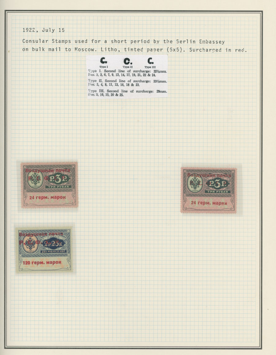 Lot 177 - 1. Worldwide Air Post Stamps and Postal History Russia and Soviet Union - Collection - Raritan Stamps Inc. Auction #96 Worldwide Air Post Stamps and Postal History, Philatelic Rarities of the World Lot 177 - 1. Worldwide Air Post Stamps and Postal History Russia and Soviet Union - Collection - Raritan Stamps Inc. Auction #96 Worldwide Air Post Stamps and Postal History, Philatelic Rarities of the World