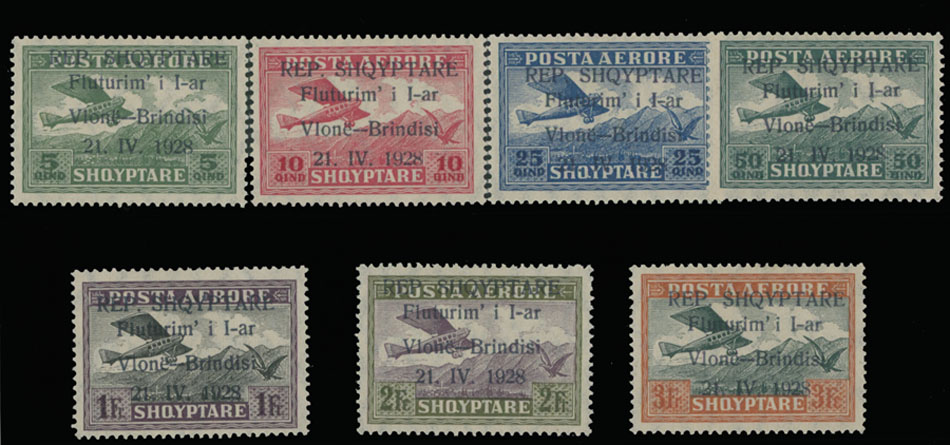 Lot 28 - 1. Worldwide Air Post Stamps and Postal History Albania - Raritan Stamps Inc. Auction #96 Worldwide Air Post Stamps and Postal History, Philatelic Rarities of the World Lot 28 - 1. Worldwide Air Post Stamps and Postal History Albania - Raritan Stamps Inc. Auction #96 Worldwide Air Post Stamps and Postal History, Philatelic Rarities of the World