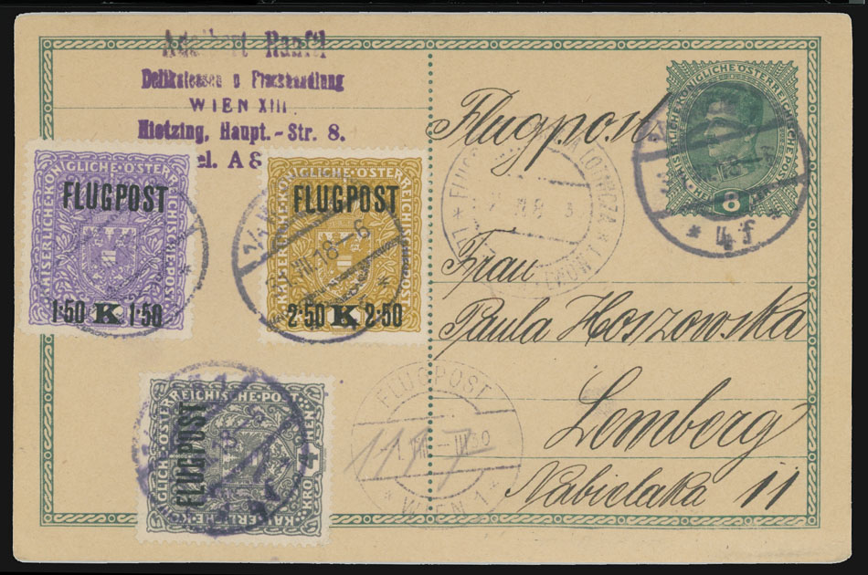 Lot 35 - 1. Worldwide Air Post Stamps and Postal History Austria - Raritan Stamps Inc. Auction #96 Worldwide Air Post Stamps and Postal History, Philatelic Rarities of the World Lot 35 - 1. Worldwide Air Post Stamps and Postal History Austria - Raritan Stamps Inc. Auction #96 Worldwide Air Post Stamps and Postal History, Philatelic Rarities of the World