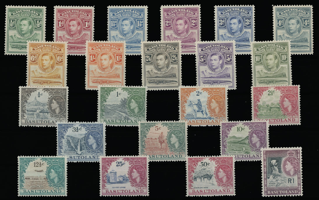 Lot 418 - 4. British Commonwealth (A-B) basutoland -  Raritan Stamps Inc. Auction #96 Worldwide Air Post Stamps and Postal History, Philatelic Rarities of the World