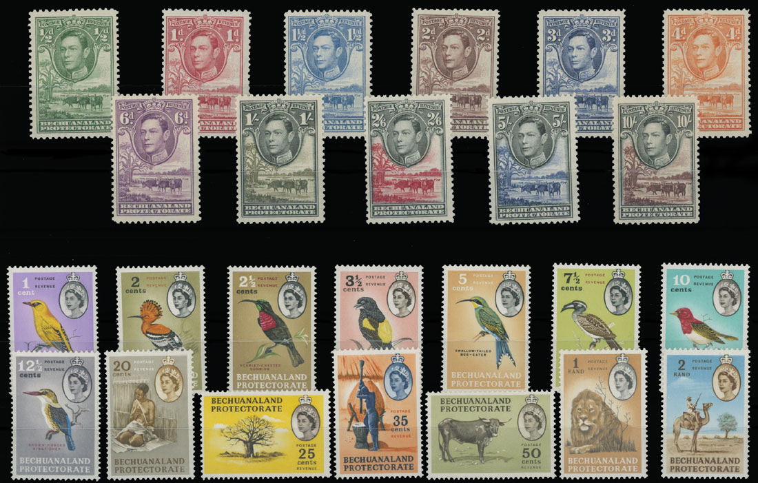 Lot 419 - 4. British Commonwealth (A-B) bechuanaland protectorate -  Raritan Stamps Inc. Auction #96 Worldwide Air Post Stamps and Postal History, Philatelic Rarities of the World