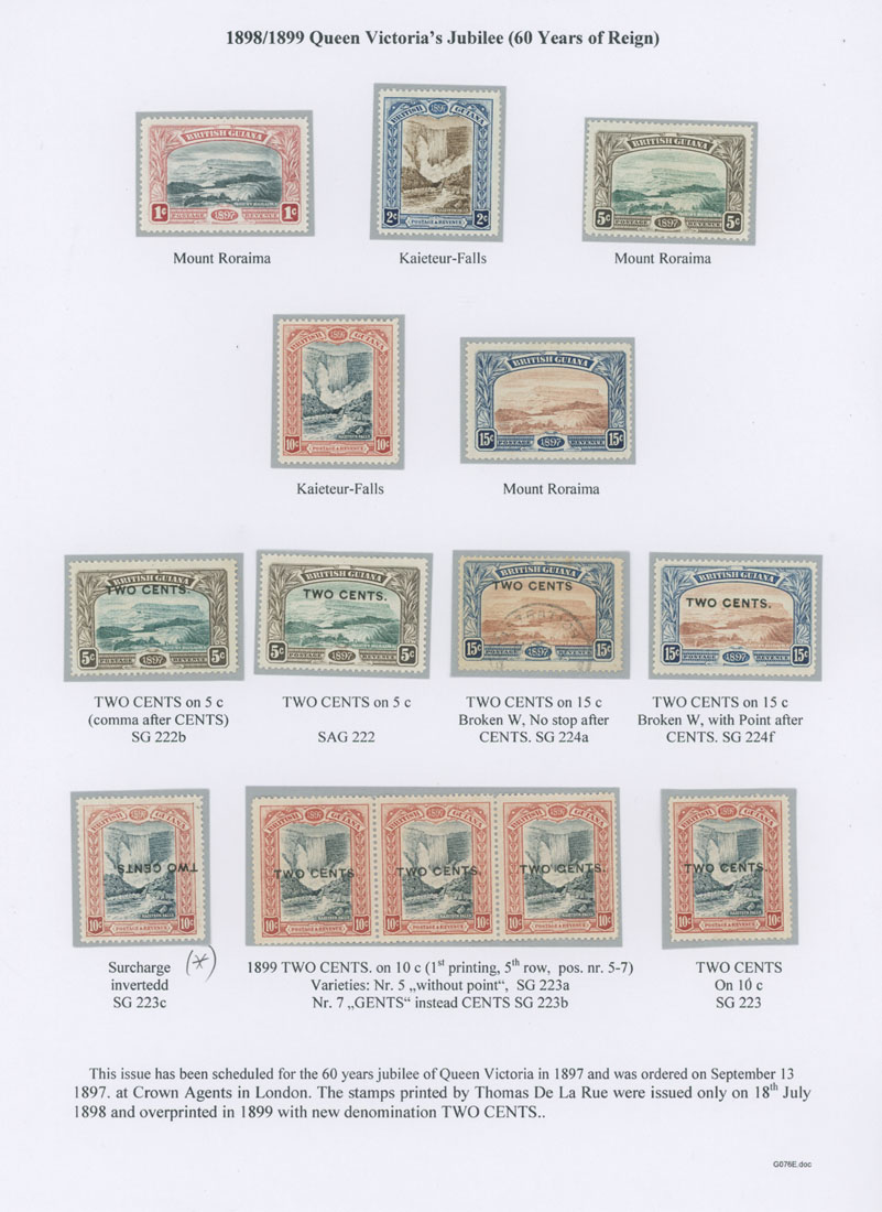 Lot 422 - 4. British Commonwealth (A-B) british guiana -  Raritan Stamps Inc. Auction #96 Worldwide Air Post Stamps and Postal History, Philatelic Rarities of the World
