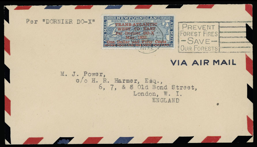 Lot 56 - 1. Worldwide Air Post Stamps and Postal History canada - newfoundland - Raritan Stamps Inc. Auction #96 Worldwide Air Post Stamps and Postal History, Philatelic Rarities of the World Lot 56 - 1. Worldwide Air Post Stamps and Postal History canada - newfoundland - Raritan Stamps Inc. Auction #96 Worldwide Air Post Stamps and Postal History, Philatelic Rarities of the World