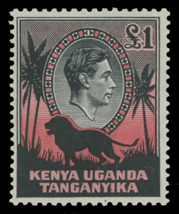 Lot 588 - 7. British Commonwealth (C-Z) Kenya – Uganda - Tanganyika -  Raritan Stamps Inc. Auction #96 Worldwide Air Post Stamps and Postal History, Philatelic Rarities of the World