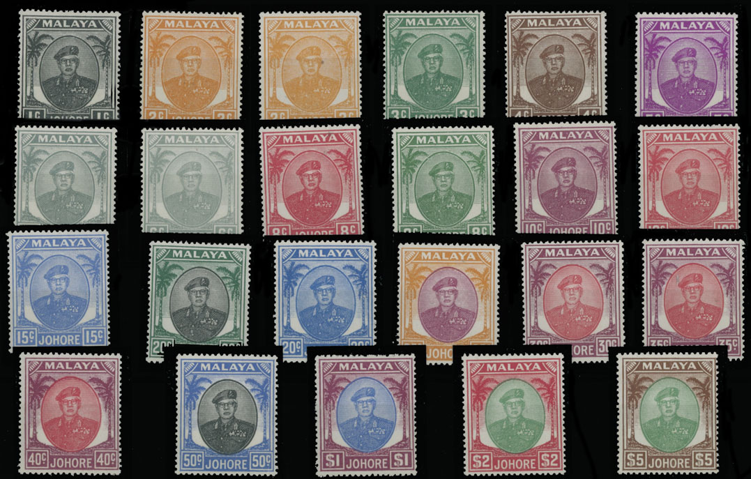 Lot 592 - 7. British Commonwealth (C-Z) Malayan States - Johore -  Raritan Stamps Inc. Auction #96 Worldwide Air Post Stamps and Postal History, Philatelic Rarities of the World