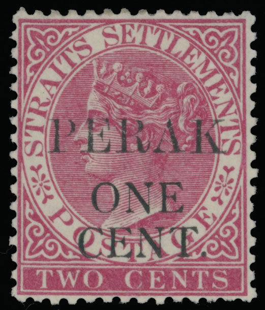 Lot 600 - 7. British Commonwealth (C-Z) Malayan States - Perak -  Raritan Stamps Inc. Auction #96 Worldwide Air Post Stamps and Postal History, Philatelic Rarities of the World