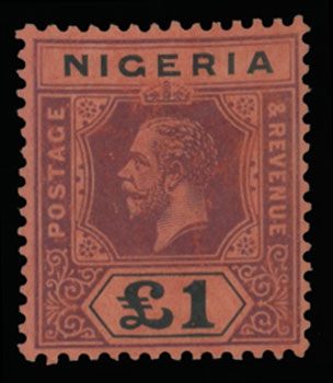 Lot 618 - 7. British Commonwealth (C-Z) nigeria - Raritan Stamps Inc. Auction #96 Worldwide Air Post Stamps and Postal History, Philatelic Rarities of the World Lot 618 - 7. British Commonwealth (C-Z) nigeria - Raritan Stamps Inc. Auction #96 Worldwide Air Post Stamps and Postal History, Philatelic Rarities of the World