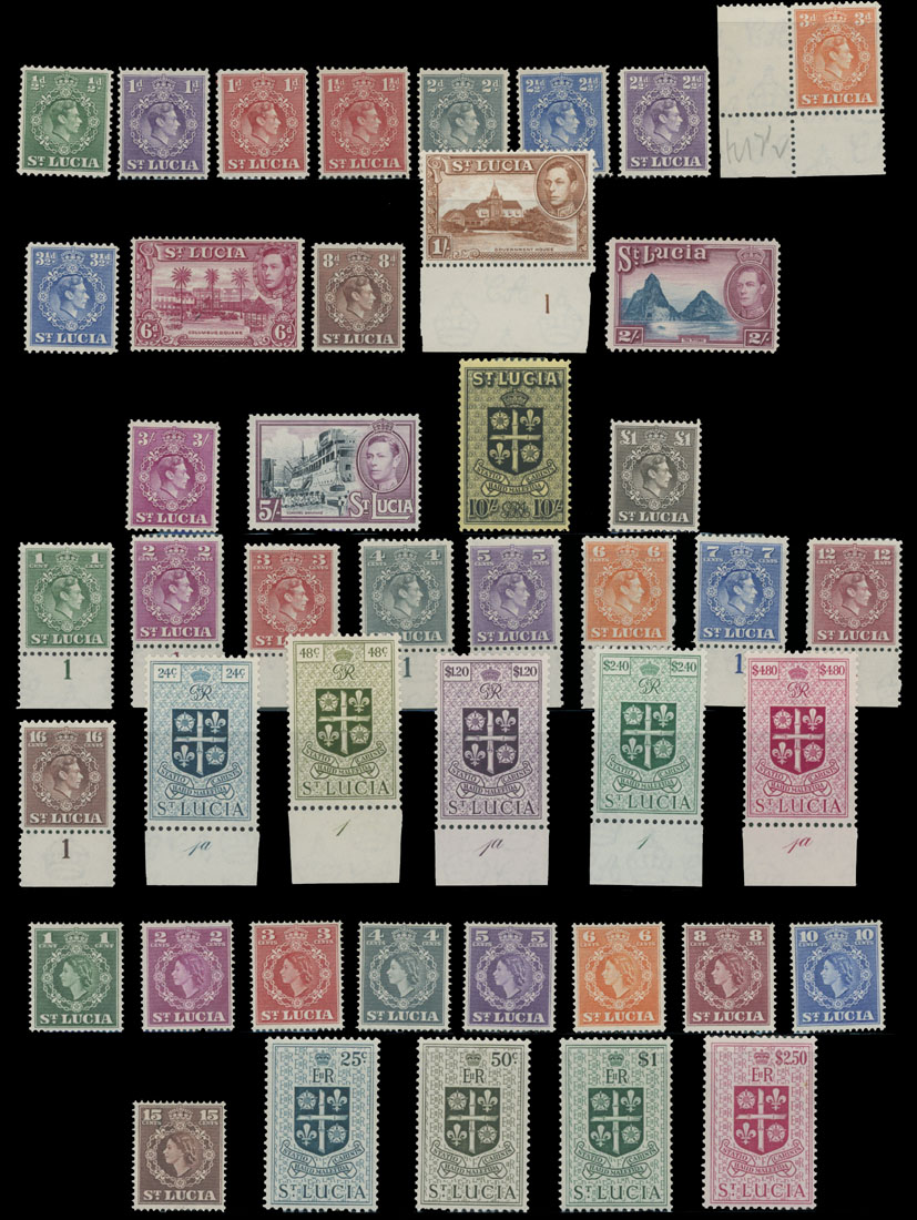 Lot 645 - 7. British Commonwealth (C-Z) saint lucia - Raritan Stamps Inc. Auction #96 Worldwide Air Post Stamps and Postal History, Philatelic Rarities of the World Lot 645 - 7. British Commonwealth (C-Z) saint lucia - Raritan Stamps Inc. Auction #96 Worldwide Air Post Stamps and Postal History, Philatelic Rarities of the World