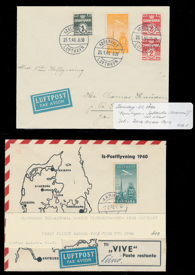 Lot 65 - 1. Worldwide Air Post Stamps and Postal History Denmark - Raritan Stamps Inc. Auction #96 Worldwide Air Post Stamps and Postal History, Philatelic Rarities of the World Lot 65 - 1. Worldwide Air Post Stamps and Postal History Denmark - Raritan Stamps Inc. Auction #96 Worldwide Air Post Stamps and Postal History, Philatelic Rarities of the World