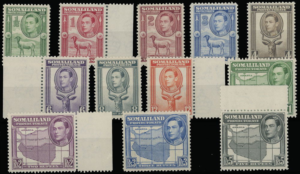 Lot 650 - 7. British Commonwealth (C-Z) somaliland protectorate - Raritan Stamps Inc. Auction #96 Worldwide Air Post Stamps and Postal History, Philatelic Rarities of the World Lot 650 - 7. British Commonwealth (C-Z) somaliland protectorate - Raritan Stamps Inc. Auction #96 Worldwide Air Post Stamps and Postal History, Philatelic Rarities of the World