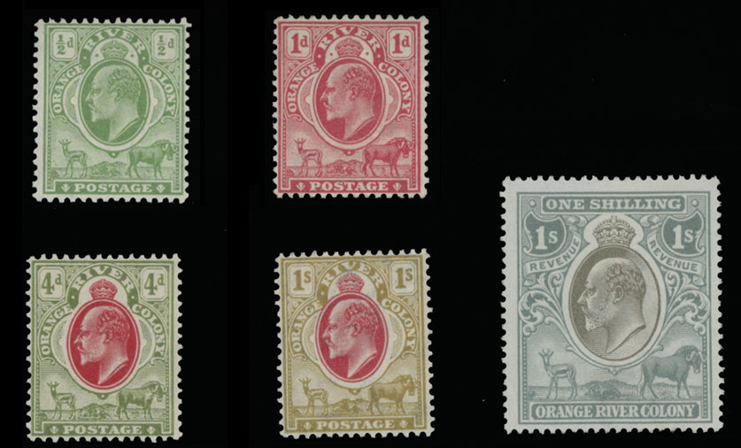 Lot 656 - 7. British Commonwealth (C-Z) South Africa - Orange River Colony -  Raritan Stamps Inc. Auction #96 Worldwide Air Post Stamps and Postal History, Philatelic Rarities of the World