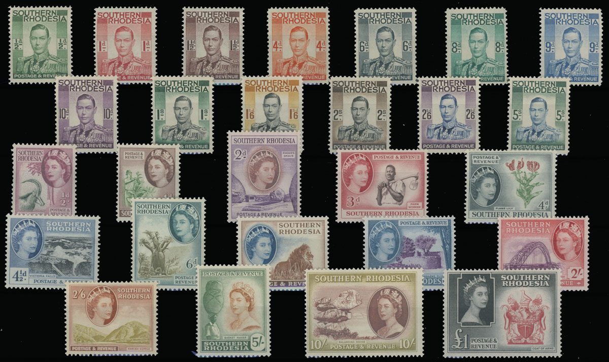 Lot 658 - 7. British Commonwealth (C-Z) southern rhodesia -  Raritan Stamps Inc. Auction #96 Worldwide Air Post Stamps and Postal History, Philatelic Rarities of the World
