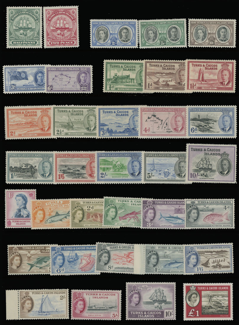 Lot 666 - 7. British Commonwealth (C-Z) turks and caicos -  Raritan Stamps Inc. Auction #96 Worldwide Air Post Stamps and Postal History, Philatelic Rarities of the World