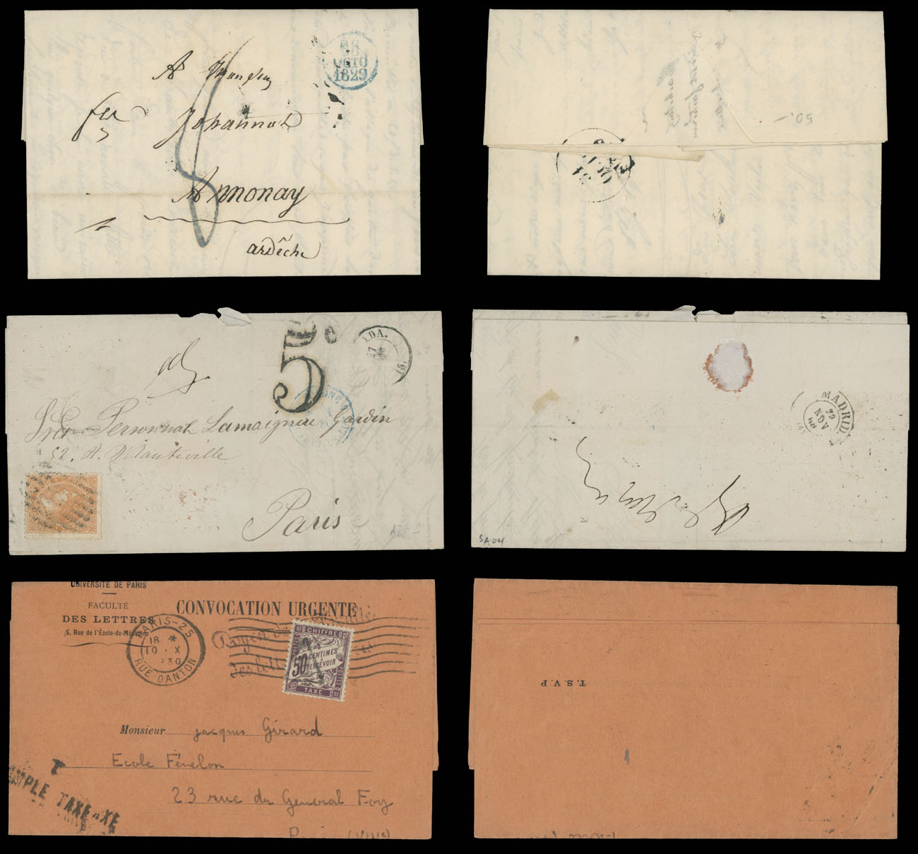 Lot 758 - France  -  Raritan Stamps Inc. Auction #96 Worldwide Air Post Stamps and Postal History, Philatelic Rarities of the World