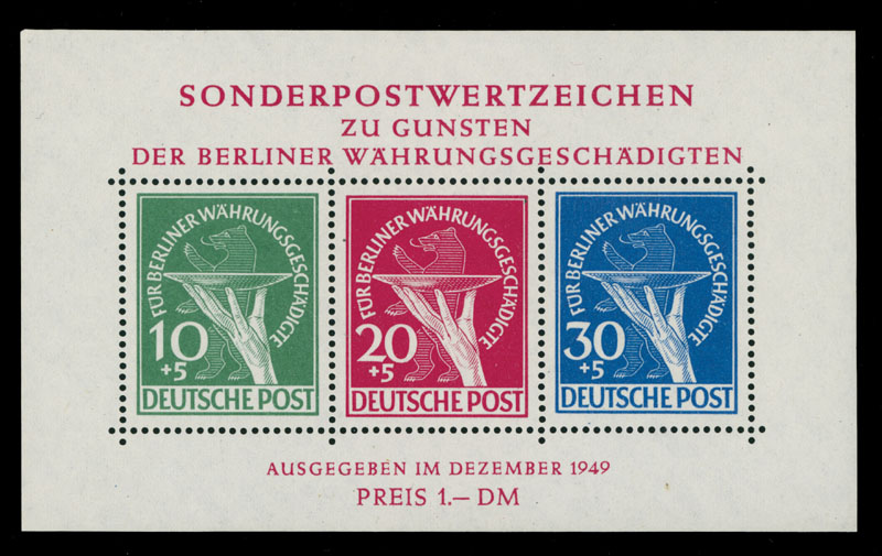 Lot 772 - germany West Berlin - Semi - Postal issues - Raritan Stamps Inc. Auction #96 Worldwide Air Post Stamps and Postal History, Philatelic Rarities of the World Lot 772 - germany West Berlin - Semi - Postal issues - Raritan Stamps Inc. Auction #96 Worldwide Air Post Stamps and Postal History, Philatelic Rarities of the World