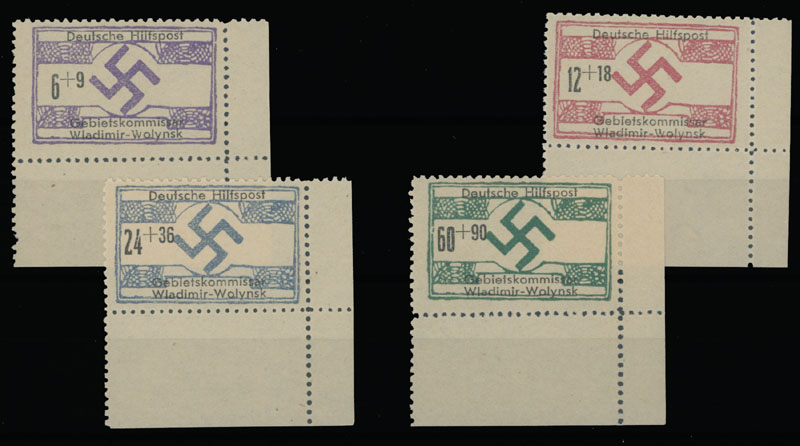 Lot 787 - Germany - Occupation of the World War II Ukraine - Volodymyr-Volynskyi -  Raritan Stamps Inc. Auction #96 Worldwide Air Post Stamps and Postal History, Philatelic Rarities of the World