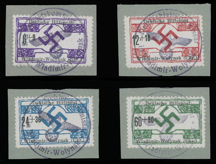 Lot 788 - Germany - Occupation of the World War II Ukraine - Volodymyr-Volynskyi -  Raritan Stamps Inc. Auction #96 Worldwide Air Post Stamps and Postal History, Philatelic Rarities of the World