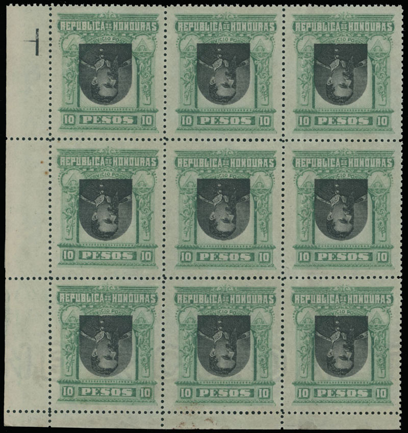 Lot 814 - Honduras  -  Raritan Stamps Inc. Auction #96 Worldwide Air Post Stamps and Postal History, Philatelic Rarities of the World