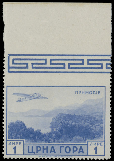 Lot 846 - Italy and Area Occupation of Montenegro - Air Post stamps - Raritan Stamps Inc. Auction #96 Worldwide Air Post Stamps and Postal History, Philatelic Rarities of the World Lot 846 - Italy and Area Occupation of Montenegro - Air Post stamps - Raritan Stamps Inc. Auction #96 Worldwide Air Post Stamps and Postal History, Philatelic Rarities of the World