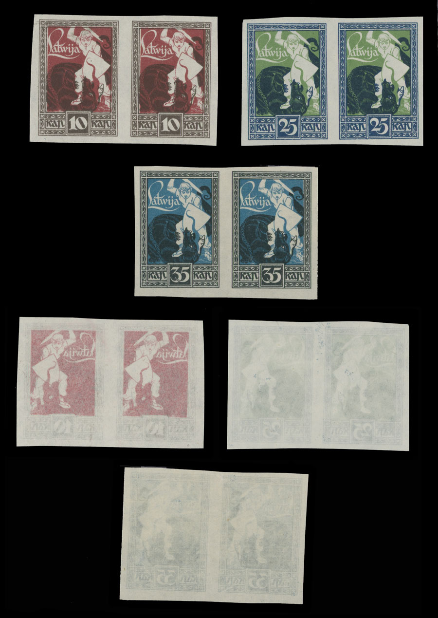 Lot 891 - latvia  -  Raritan Stamps Inc. Auction #96 Worldwide Air Post Stamps and Postal History, Philatelic Rarities of the World