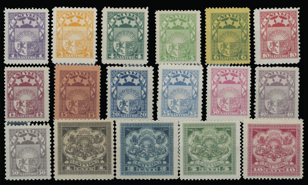 Lot 892 - latvia  -  Raritan Stamps Inc. Auction #96 Worldwide Air Post Stamps and Postal History, Philatelic Rarities of the World