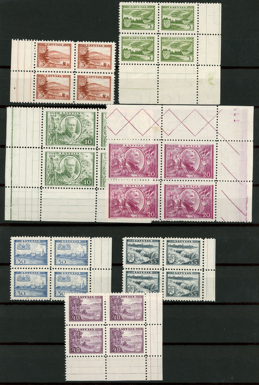 Lot 893 - latvia  -  Raritan Stamps Inc. Auction #96 Worldwide Air Post Stamps and Postal History, Philatelic Rarities of the World