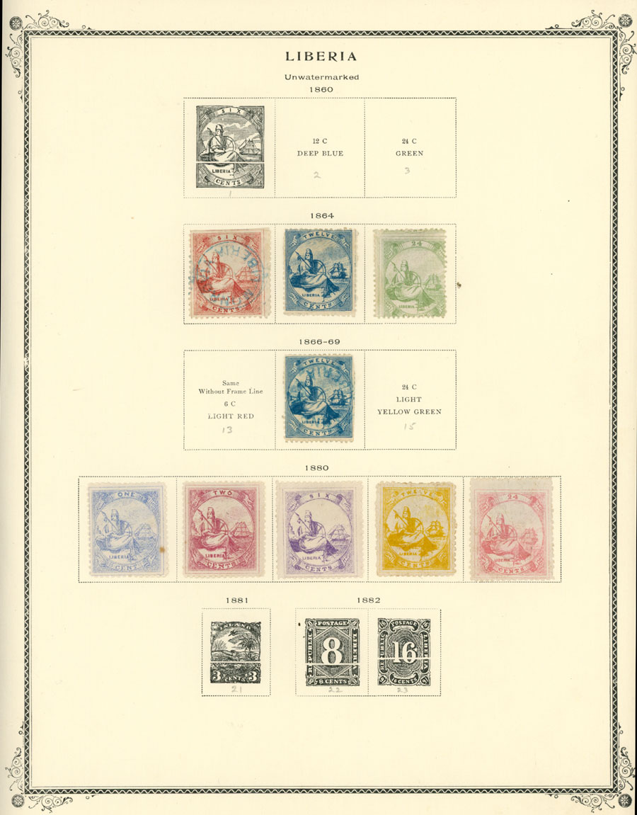 Lot 906 - Liberia  -  Raritan Stamps Inc. Auction #96 Worldwide Air Post Stamps and Postal History, Philatelic Rarities of the World