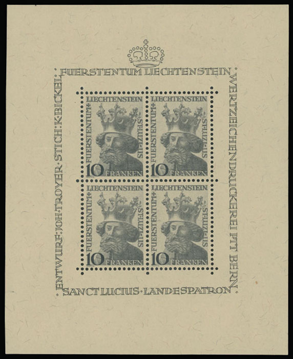 Lot 910 - Liechtenstein  -  Raritan Stamps Inc. Auction #96 Worldwide Air Post Stamps and Postal History, Philatelic Rarities of the World