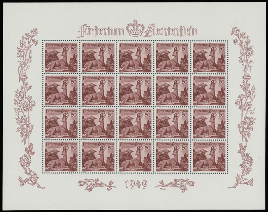 Lot 911 - Liechtenstein  -  Raritan Stamps Inc. Auction #96 Worldwide Air Post Stamps and Postal History, Philatelic Rarities of the World