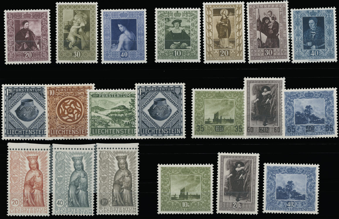 Lot 912 - Liechtenstein  -  Raritan Stamps Inc. Auction #96 Worldwide Air Post Stamps and Postal History, Philatelic Rarities of the World