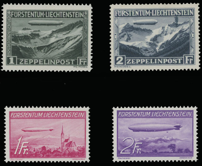 Lot 919 - Liechtenstein air post stamps -  Raritan Stamps Inc. Auction #96 Worldwide Air Post Stamps and Postal History, Philatelic Rarities of the World