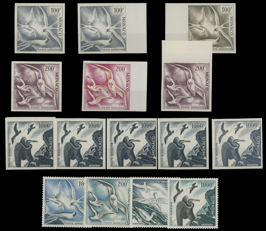 Lot 927 - Monaco air post stamps -  Raritan Stamps Inc. Auction #96 Worldwide Air Post Stamps and Postal History, Philatelic Rarities of the World