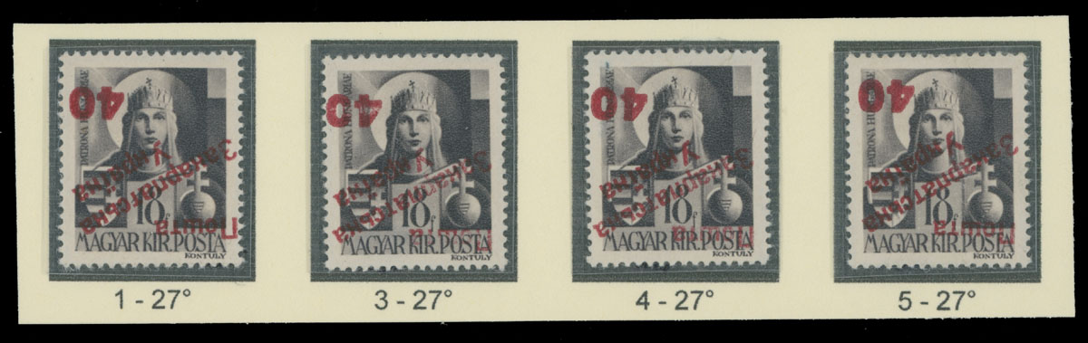 Lot 234 - 9. Uzhgorod Second issue Postage stamps - Raritan Stamps Inc. The Jiří Majer Collection of Carpatho - Ukraine 1944-1945, Live Bidding Auction #98 Lot 234 - 9. Uzhgorod Second issue Postage stamps - Raritan Stamps Inc. The Jiří Majer Collection of Carpatho - Ukraine 1944-1945, Live Bidding Auction #98