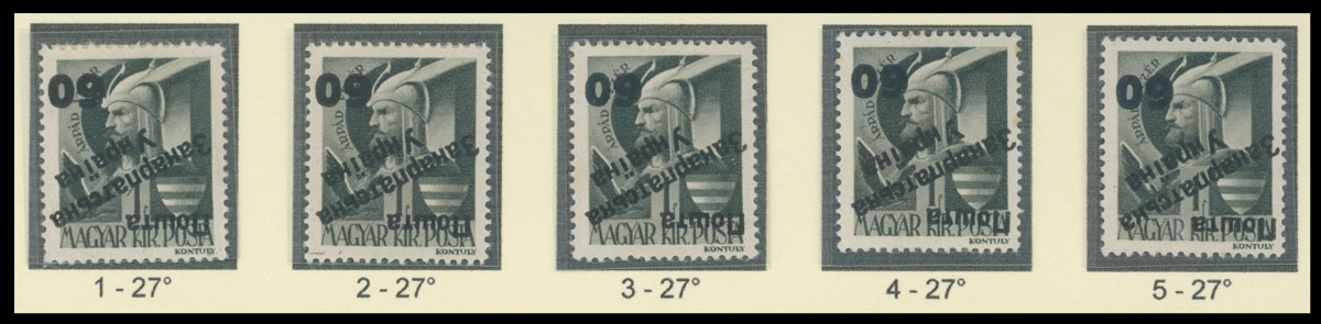 Lot 246 - 9. Uzhgorod Second issue Postage stamps - Raritan Stamps Inc. The Jiří Majer Collection of Carpatho - Ukraine 1944-1945, Live Bidding Auction #98 Lot 246 - 9. Uzhgorod Second issue Postage stamps - Raritan Stamps Inc. The Jiří Majer Collection of Carpatho - Ukraine 1944-1945, Live Bidding Auction #98