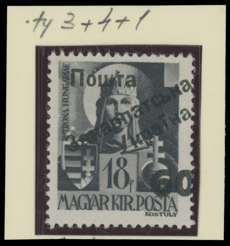 Lot 292 - 9. Uzhgorod Second issue Postage stamps - Raritan Stamps Inc. The Jiří Majer Collection of Carpatho - Ukraine 1944-1945, Live Bidding Auction #98 Lot 292 - 9. Uzhgorod Second issue Postage stamps - Raritan Stamps Inc. The Jiří Majer Collection of Carpatho - Ukraine 1944-1945, Live Bidding Auction #98