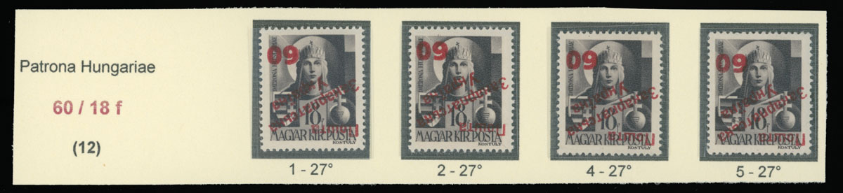 Lot 294 - 9. Uzhgorod Second issue Postage stamps - Raritan Stamps Inc. The Jiří Majer Collection of Carpatho - Ukraine 1944-1945, Live Bidding Auction #98 Lot 294 - 9. Uzhgorod Second issue Postage stamps - Raritan Stamps Inc. The Jiří Majer Collection of Carpatho - Ukraine 1944-1945, Live Bidding Auction #98