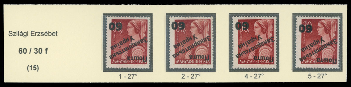 Lot 315 - 9. Uzhgorod Second issue Postage stamps - Raritan Stamps Inc. The Jiří Majer Collection of Carpatho - Ukraine 1944-1945, Live Bidding Auction #98 Lot 315 - 9. Uzhgorod Second issue Postage stamps - Raritan Stamps Inc. The Jiří Majer Collection of Carpatho - Ukraine 1944-1945, Live Bidding Auction #98