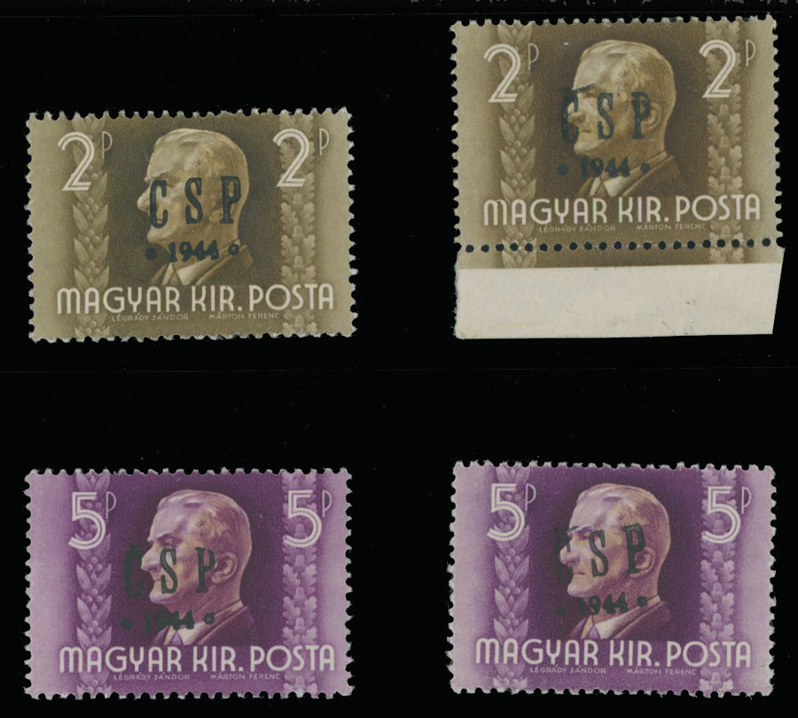 Lot 4 - 2. Chust Postage stamps  -  Raritan Stamps Inc. The Jiří Majer Collection of Carpatho - Ukraine 1944-1945, Live Bidding Auction #98