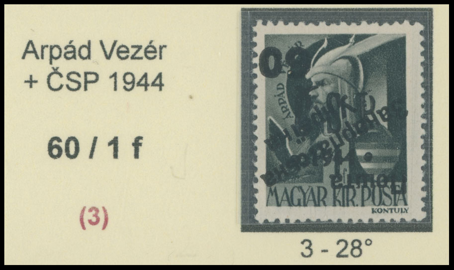 Lot 425 - 9. Uzhgorod Second issue Postage stamps Surcharges over Chust overprint - Raritan Stamps Inc. The Jiří Majer Collection of Carpatho - Ukraine 1944-1945, Live Bidding Auction #98 Lot 425 - 9. Uzhgorod Second issue Postage stamps Surcharges over Chust overprint - Raritan Stamps Inc. The Jiří Majer Collection of Carpatho - Ukraine 1944-1945, Live Bidding Auction #98