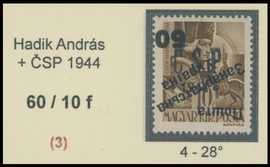 Lot 442 - 9. Uzhgorod Second issue Postage stamps Surcharges over Chust overprint - Raritan Stamps Inc. The Jiří Majer Collection of Carpatho - Ukraine 1944-1945, Live Bidding Auction #98 Lot 442 - 9. Uzhgorod Second issue Postage stamps Surcharges over Chust overprint - Raritan Stamps Inc. The Jiří Majer Collection of Carpatho - Ukraine 1944-1945, Live Bidding Auction #98