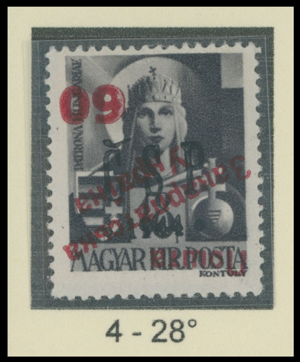 Lot 448 - 9. Uzhgorod Second issue Postage stamps Surcharges over Chust overprint - Raritan Stamps Inc. The Jiří Majer Collection of Carpatho - Ukraine 1944-1945, Live Bidding Auction #98 Lot 448 - 9. Uzhgorod Second issue Postage stamps Surcharges over Chust overprint - Raritan Stamps Inc. The Jiří Majer Collection of Carpatho - Ukraine 1944-1945, Live Bidding Auction #98