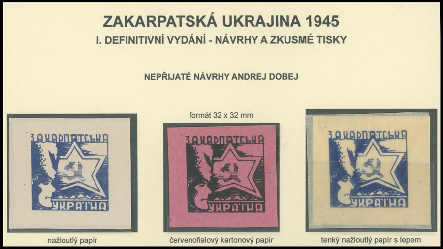 Lot 519 - 11. Soviet Definitive issues first issue - Raritan Stamps Inc. The Jiří Majer Collection of Carpatho - Ukraine 1944-1945, Live Bidding Auction #98 Lot 519 - 11. Soviet Definitive issues first issue - Raritan Stamps Inc. The Jiří Majer Collection of Carpatho - Ukraine 1944-1945, Live Bidding Auction #98