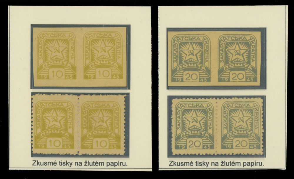 Lot 536 - 11. Soviet Definitive issues Third Issue - Raritan Stamps Inc. The Jiří Majer Collection of Carpatho - Ukraine 1944-1945, Live Bidding Auction #98 Lot 536 - 11. Soviet Definitive issues Third Issue - Raritan Stamps Inc. The Jiří Majer Collection of Carpatho - Ukraine 1944-1945, Live Bidding Auction #98