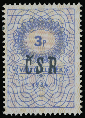 Lot 60 - 4. Mukačevo Postage stamps Overprints on Fiscal stamps -  Raritan Stamps Inc. The Jiří Majer Collection of Carpatho - Ukraine 1944-1945, Live Bidding Auction #98