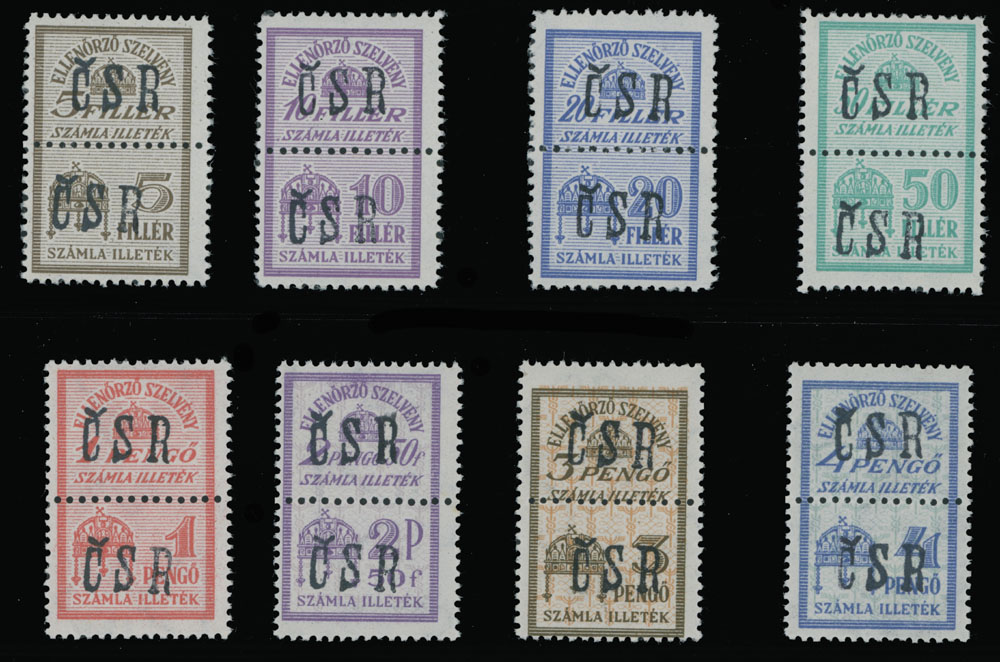 Lot 64 - 4. Mukačevo Postage stamps Overprints on Fiscal stamps -  Raritan Stamps Inc. The Jiří Majer Collection of Carpatho - Ukraine 1944-1945, Live Bidding Auction #98